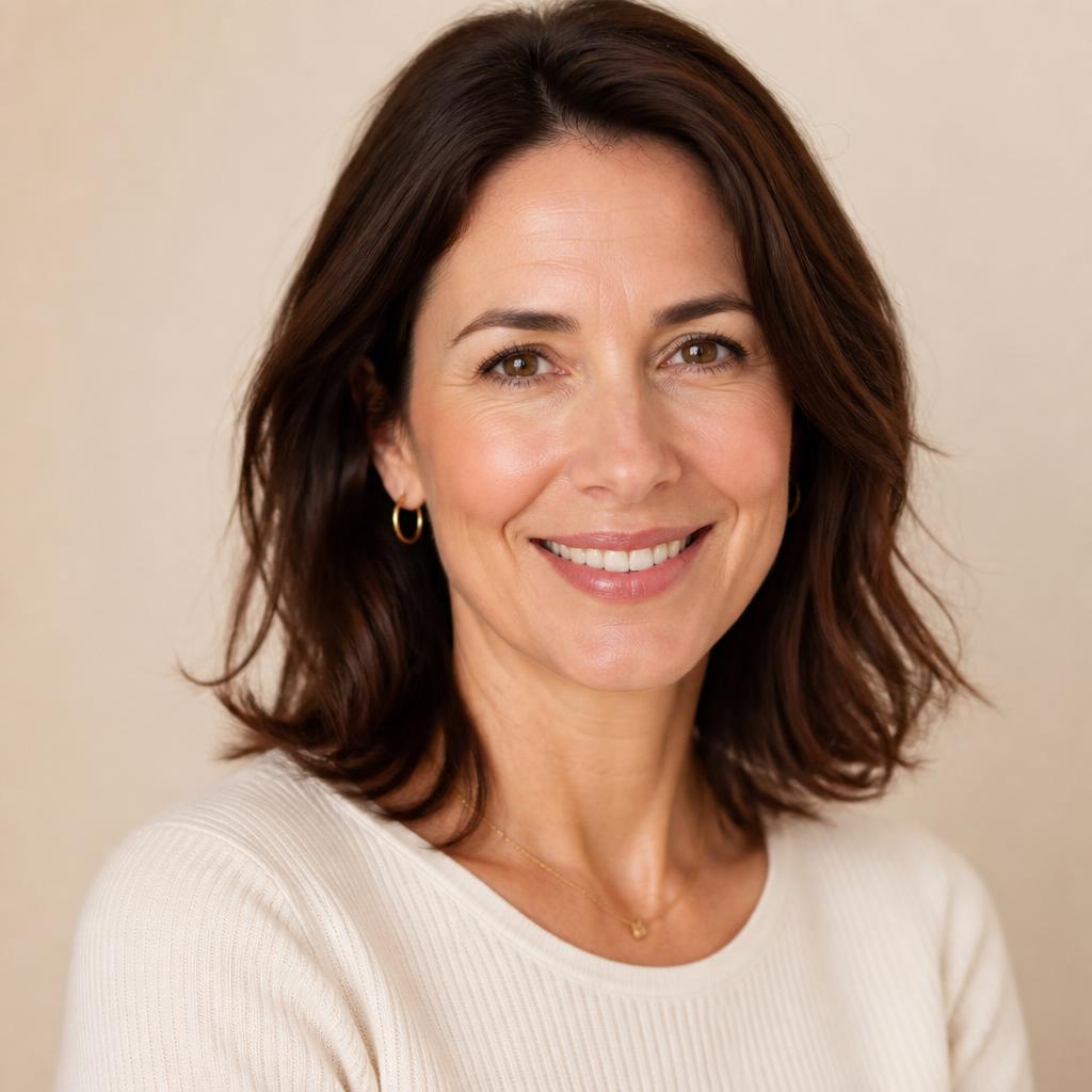 Beta tester portrait: a woman in her forties smiling